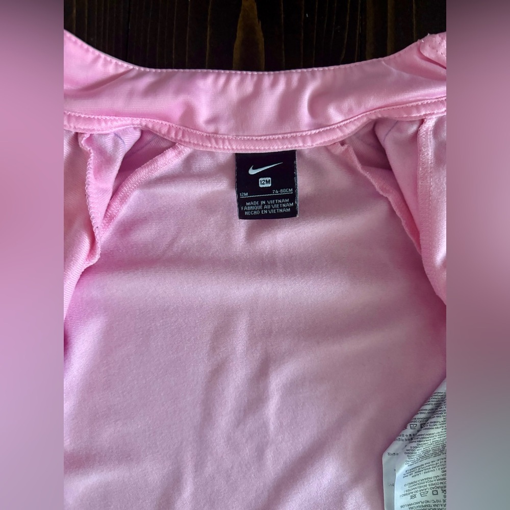 Nike Baby Girls Pink Track Jacket (12m) - Picture 2 of 5